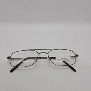 NEW Disk 108 rectangular glasses brown copper wire FOR FRAMES